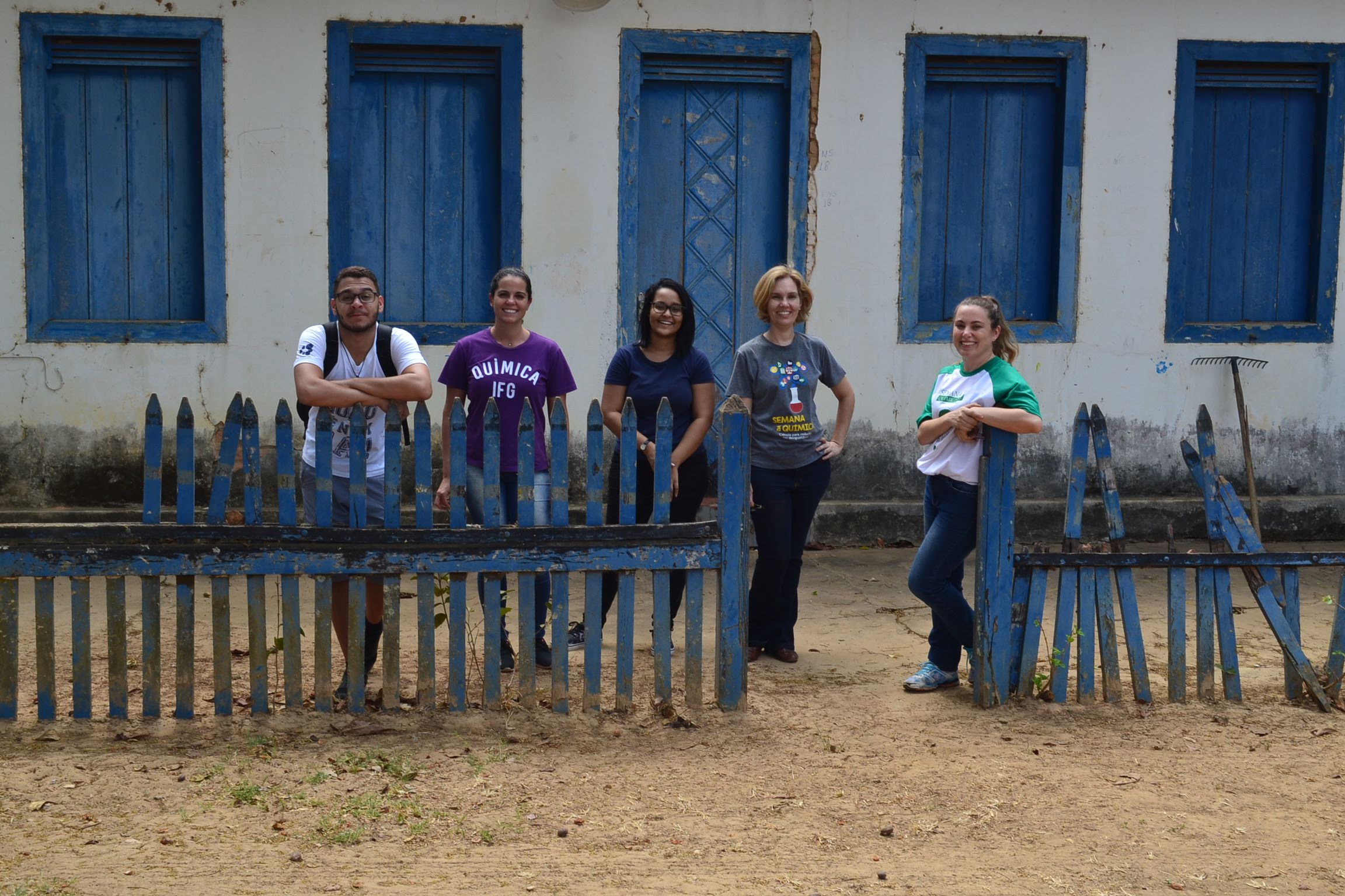 Parte da equipe envolvida com o projeto de extensão a região de Canudos